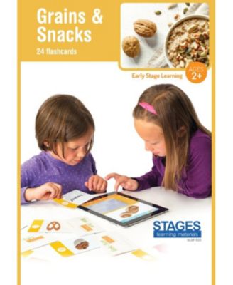 Stages Learning Materials Link4fun Grains Snacks Interactive Flashcard Set With Free iPad App