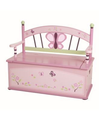 wildkin princess toy box bench