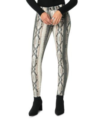 snakeskin skinny pants