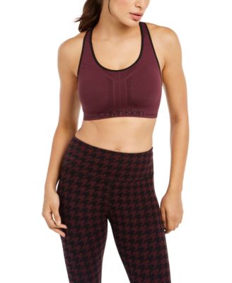 macy's calvin klein sports bra