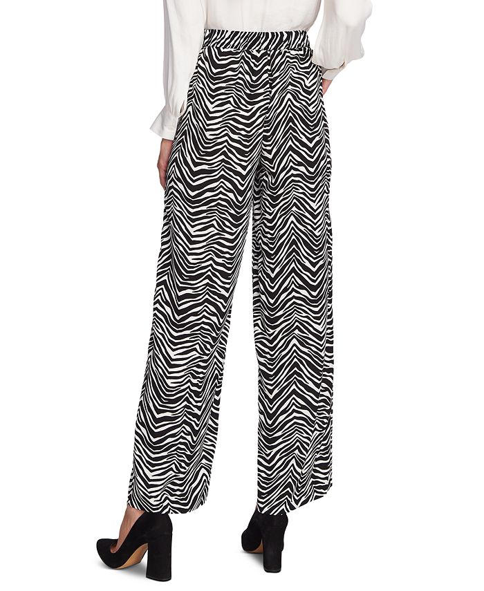 Vince Camuto Zebra Peaks Printed Wide-Leg Pants - Macy's