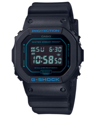G-Shock - Men's Digital Black Resin Strap Watch 42.8mm