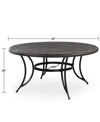 Furniture - Aluminum 60" Round Outdoor Dining Table