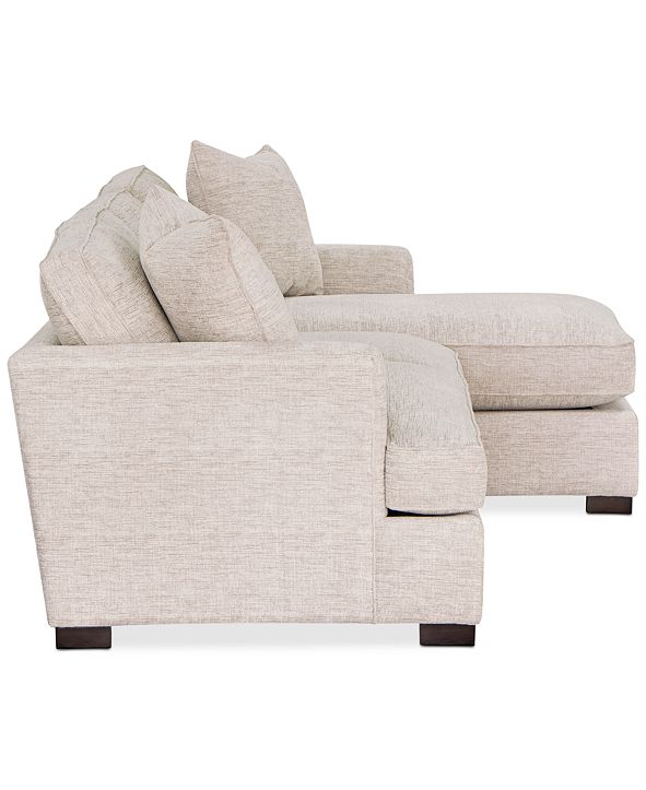 Furniture Juliam 2Pc. Fabric Sofa with Chaise, Created for Macy's
