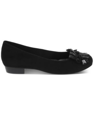 macy's black flats