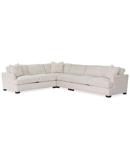 Furniture Juliam Fabric Sectional Sofa Collection Created For