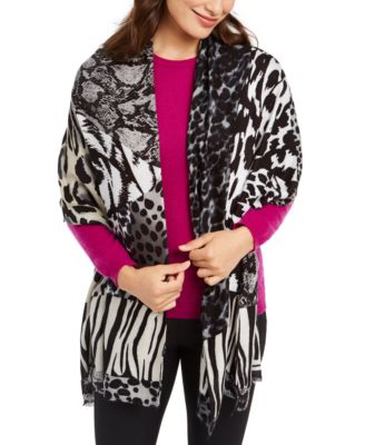 INC International Concepts - Mixed-Animal-Print Pashmina