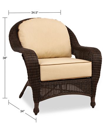 Furniture - Monterey Wicker Outdoor Lounge Chair