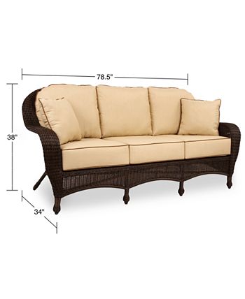 Furniture - Monterey Wicker Outdoor Sofa