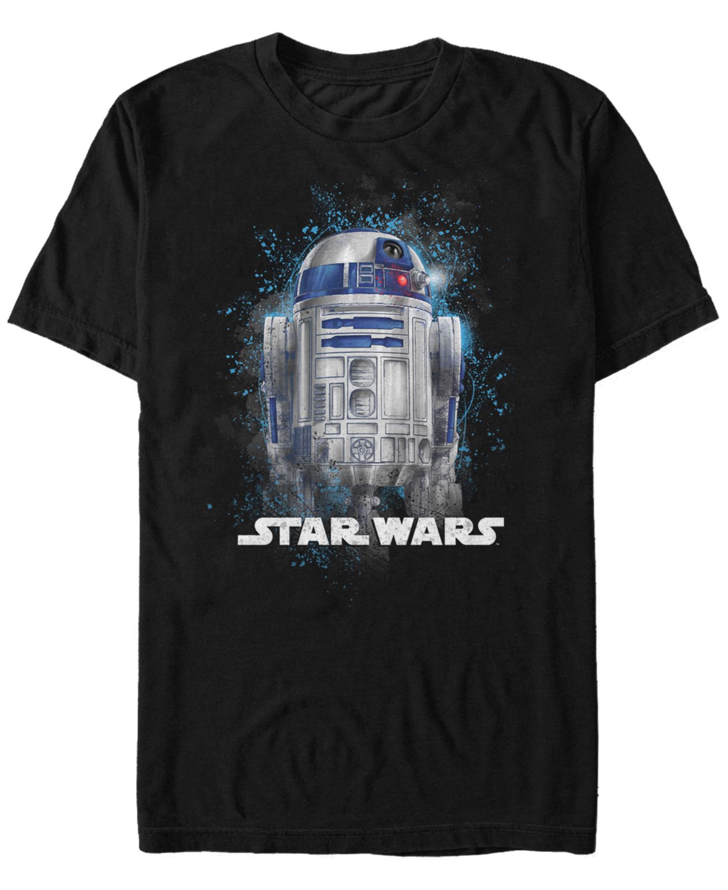 Мужская футболка Fifth Sun Star Wars Classic R2-D2 Paint Splatter Short Sleeve, цвет: Чёрный — фото 1