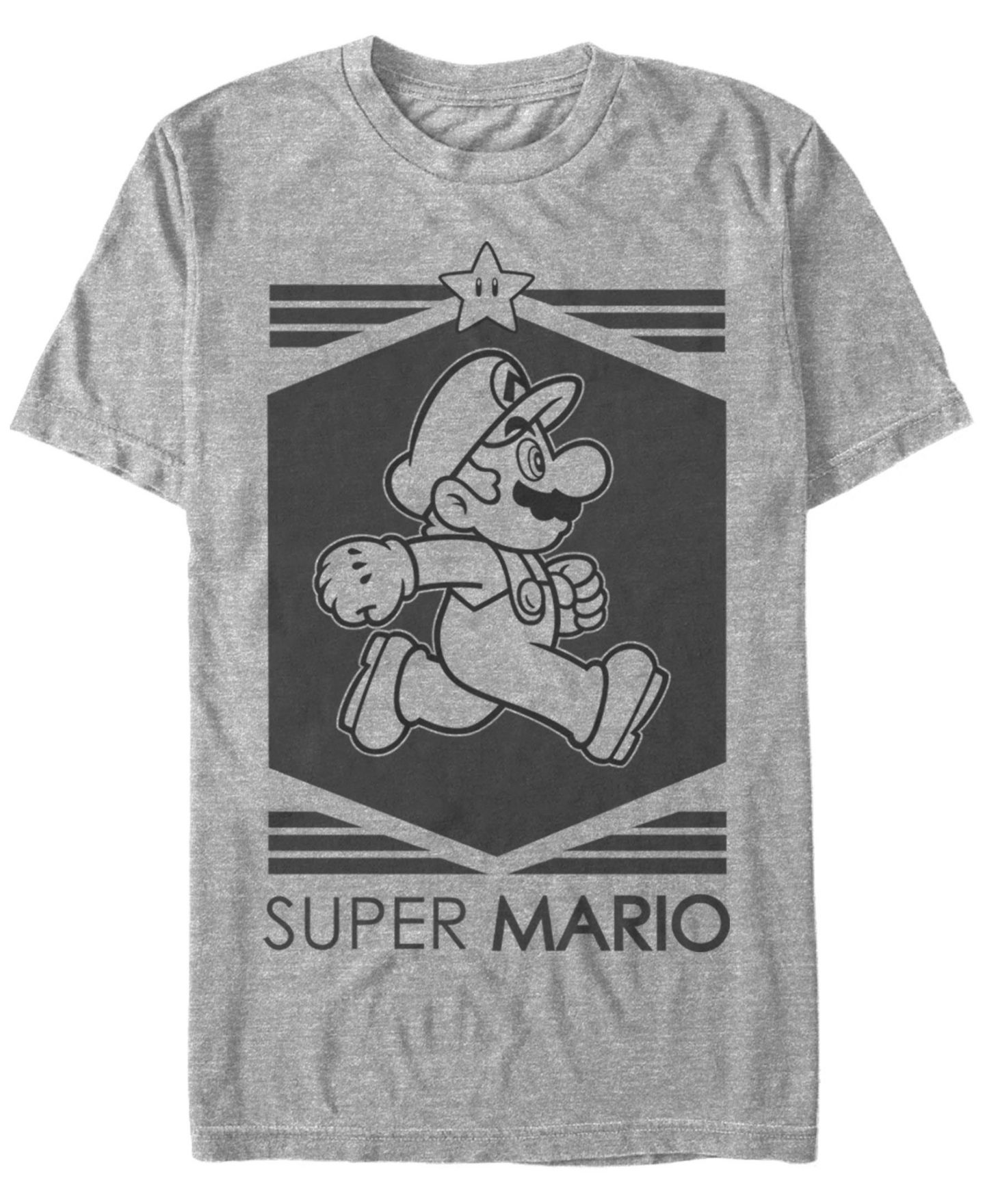 Мужская футболка Fifth Sun Nintendo Super Mario Star Short Sleeve, цвет: Athletic H — фото 1