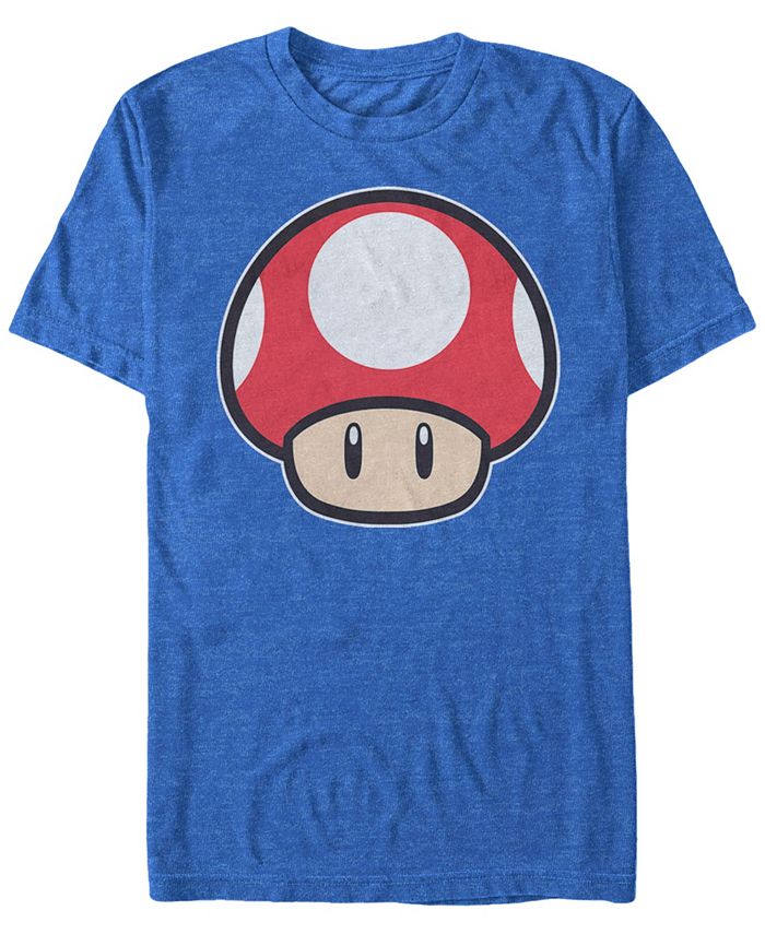 T-Shirt Noir pour Homme Super Mario Bros Mushroom Paint 