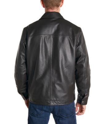 macys mens leather jacket