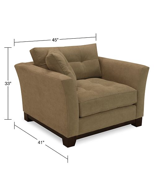 Furniture Michelle 45 Fabric Living Room Chair Created For