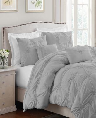 Floral Pintuck Comforter Set, Twin/Twin XL