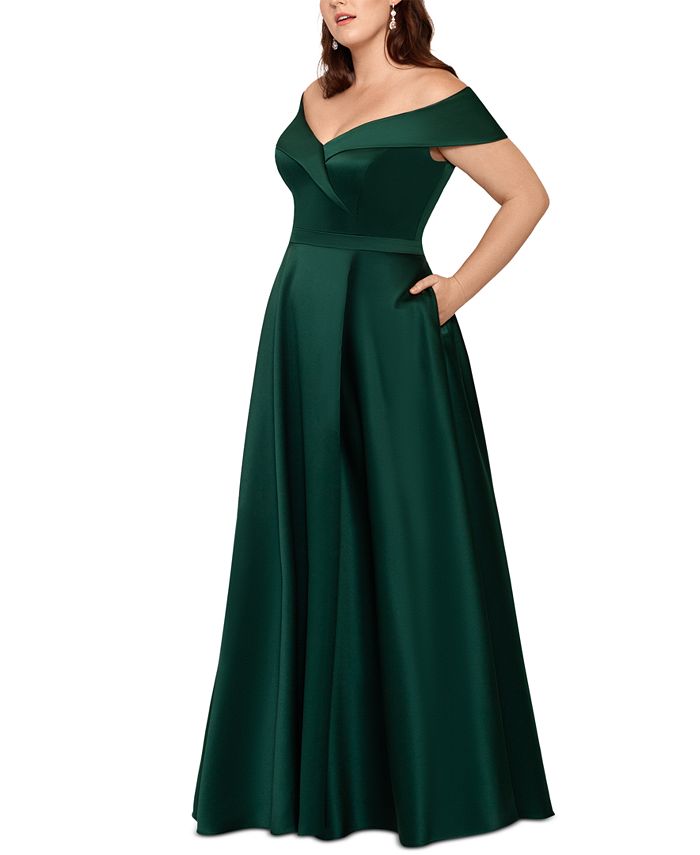 xscape plus size gown
