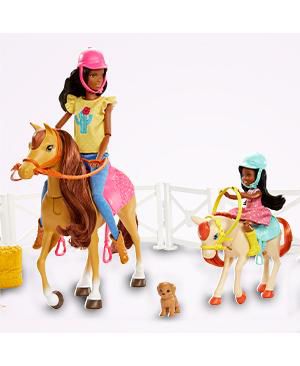 barbie and horse toy