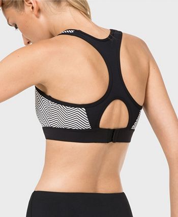 Yvette Sports Bras Mesh Covered High Impact Removable Pads Double Layer  Multiple Straps Workout Bra W/Body Measuring Tape - Macy's
