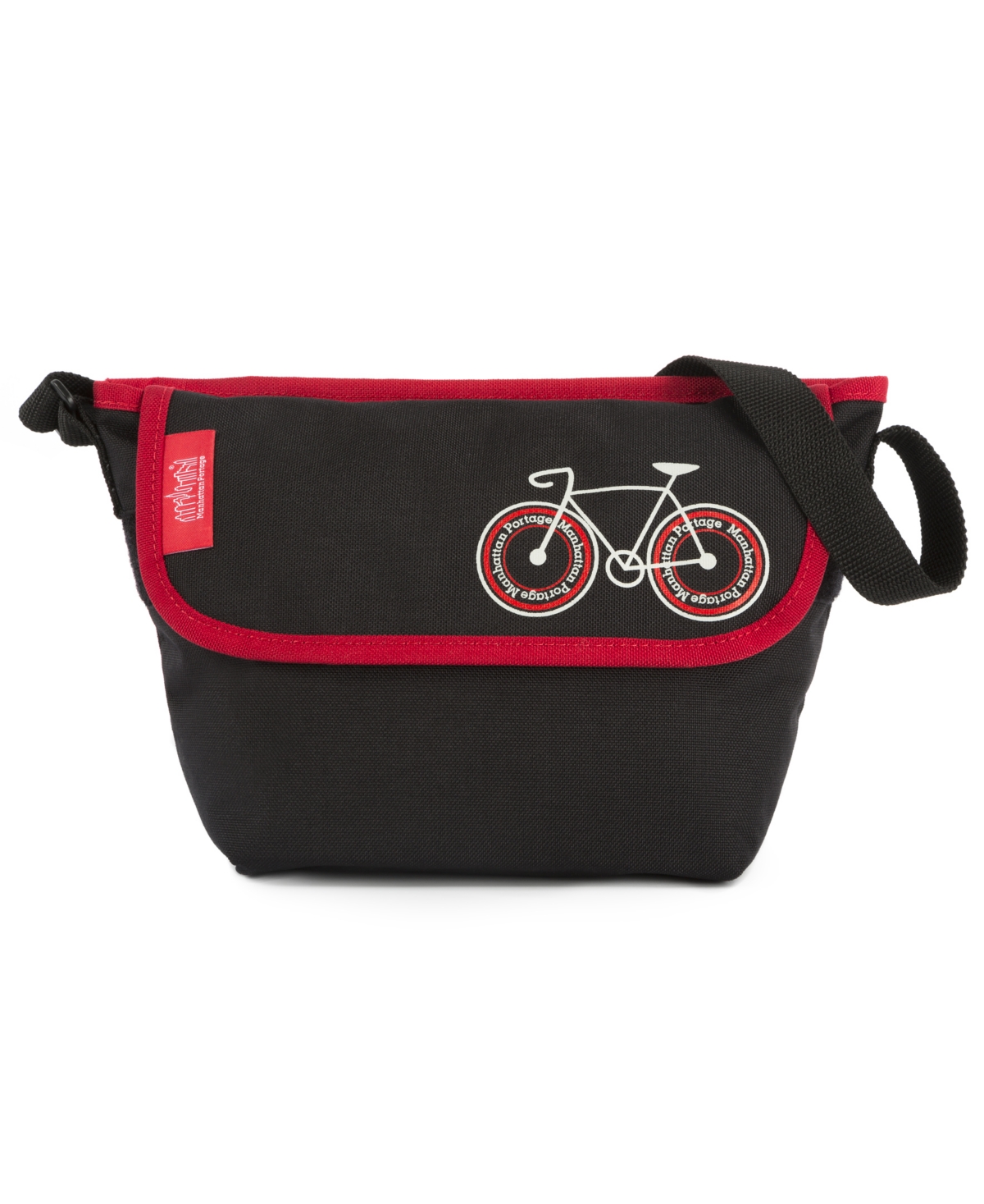 Shop Manhattan Portage City Bike Mini Ny Messenger Bag In Gray,red