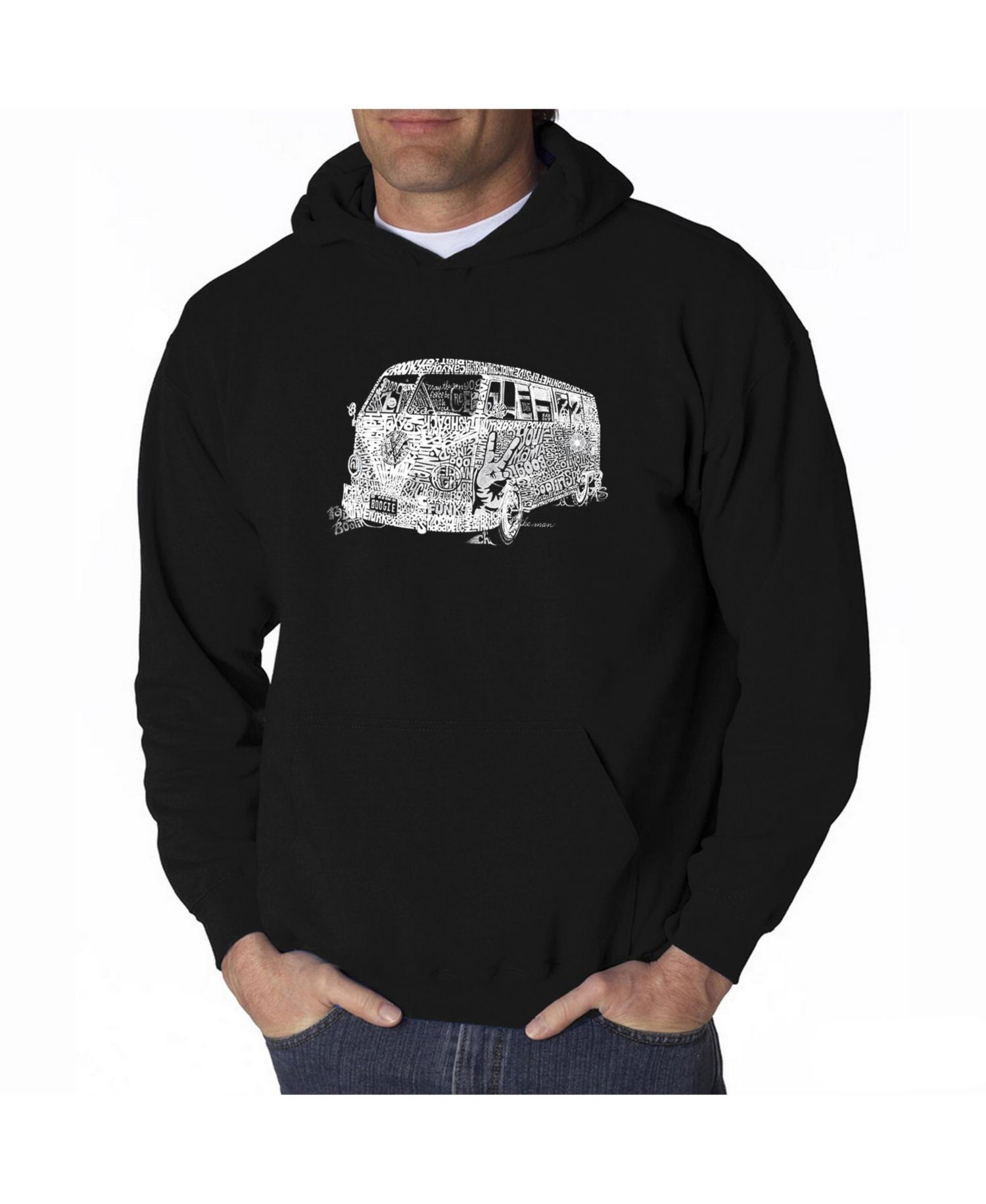 Men's Word Art Hooded Sweatshirt - The 70's