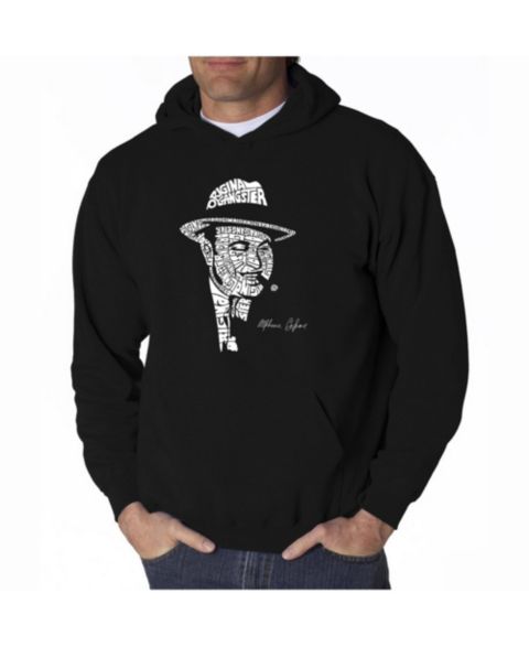 Мужское худи LA Pop Art Word Art - Al Capone - Original Gangster, цвет: Чёрный