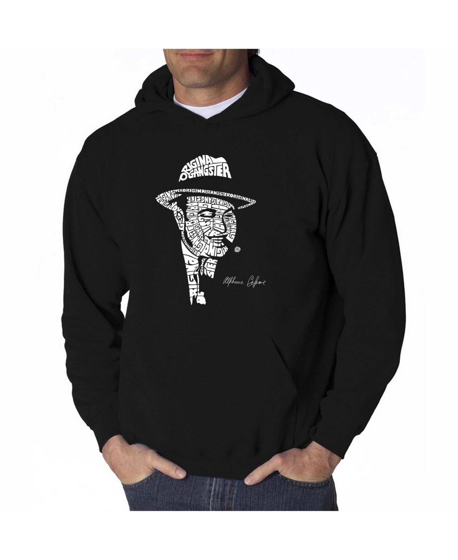 Men's Word Art Hoodie - Al Capone - Original Gangster