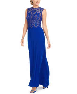 Chiffon Gown Tadashi Shoji Lace Dress