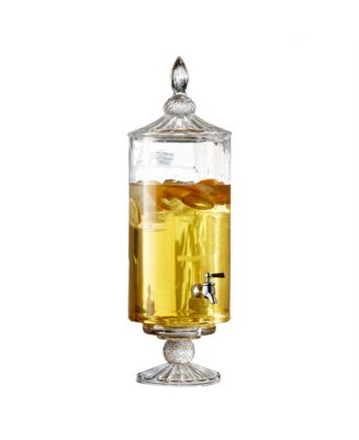 Jay Companies Naples Beverage Dispenser With Wooden Lid & Base 1.5 Gal