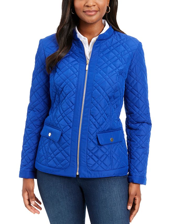 Charter Club Quilted Mandarin-Collar Jacket, Created for Macy's & Reviews -  Jackets & Blazers - Women - Macy's