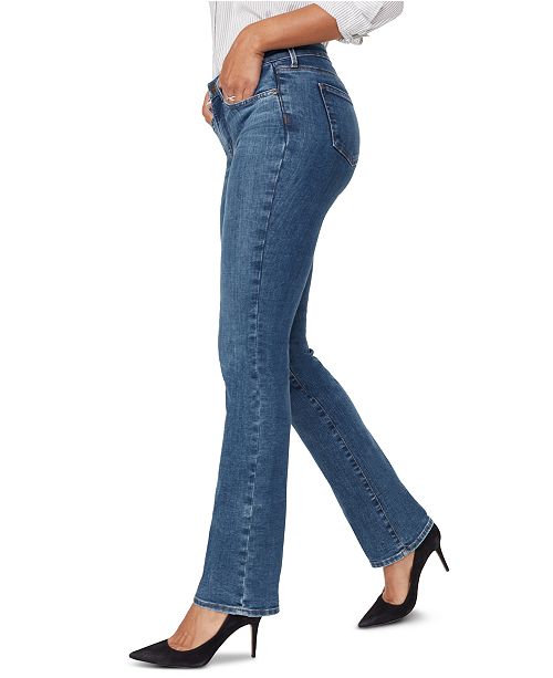 Nydj - Women's Tummy Bootcut Rhinestone Embellished Tuck Jeans