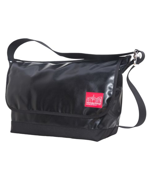 Женская сумка Manhattan Portage Large Vinyl Vintage Version 2 Messenger, цвет: Чёрный
