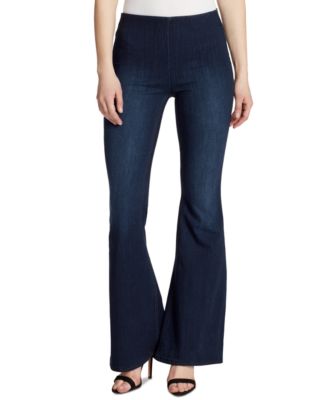 Flared Pull-On Jeans