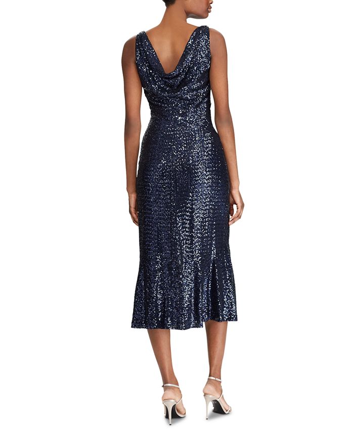 Lauren Ralph Lauren Sequined Cocktail Dress, Created for Macy's & Reviews -  Dresses - Women - Macy's
