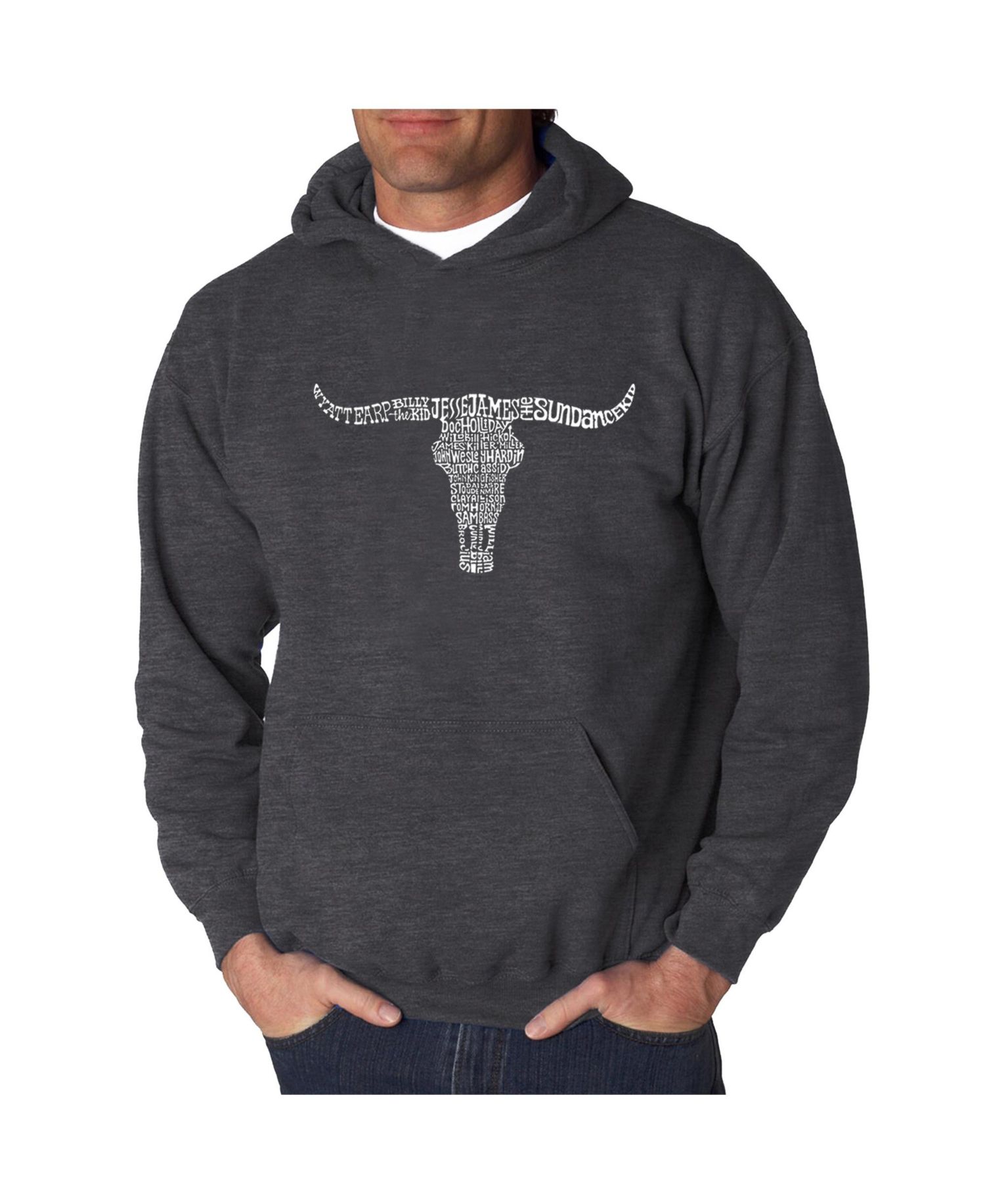 Men's Word Art Hooded Sweatshirt - Outlaws