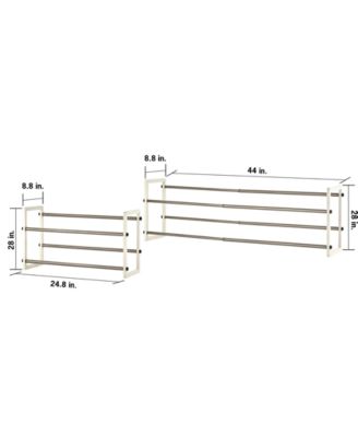 Basics 2- Tier Expandable Shoe Rack, Pack of 2