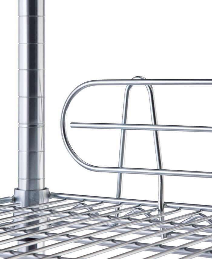 TRINITY 6Tier Wire Shelving Rack with NSF Includes Wheels and Back