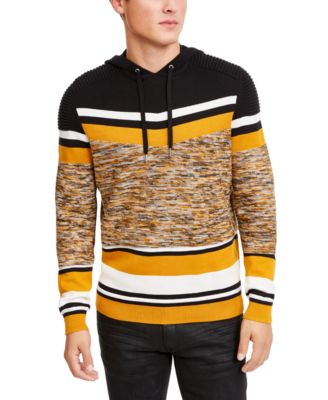 striped hooded sweater