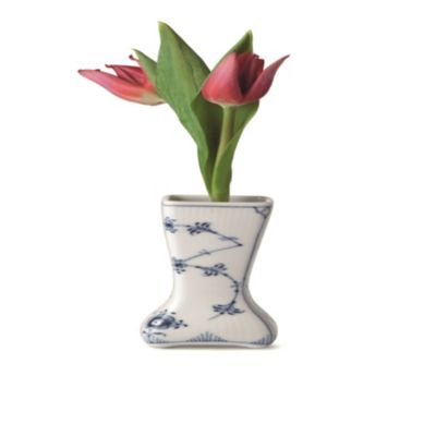 Royal Copenhagen - BLUE FLUTED PLAIN SMALL VINTAGE VASE 4.75"