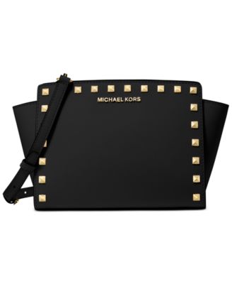 MICHAEL Michael Kors Selma Mini Saffiano Messenger Bag, Cherry
