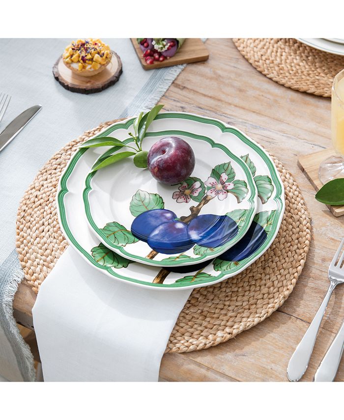 Villeroy & Boch French Garden Modern Fruits Set 4 Piatti Piani 26 Cm - Porcellana Premium