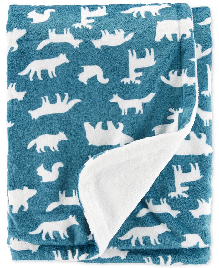 Carter's Baby Boys Wilderness AnimalPrint Plush Blanket Macy's