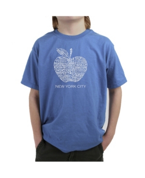 La Pop Art Boy's Word Art T-Shirt - Neighborhoods in Nyc