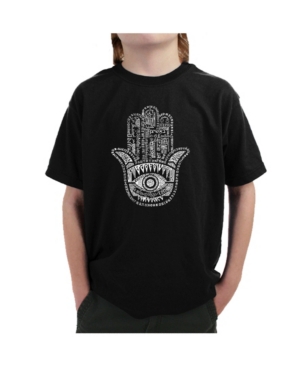 La Pop Art Boy's Word Art T-Shirt - Hamsa