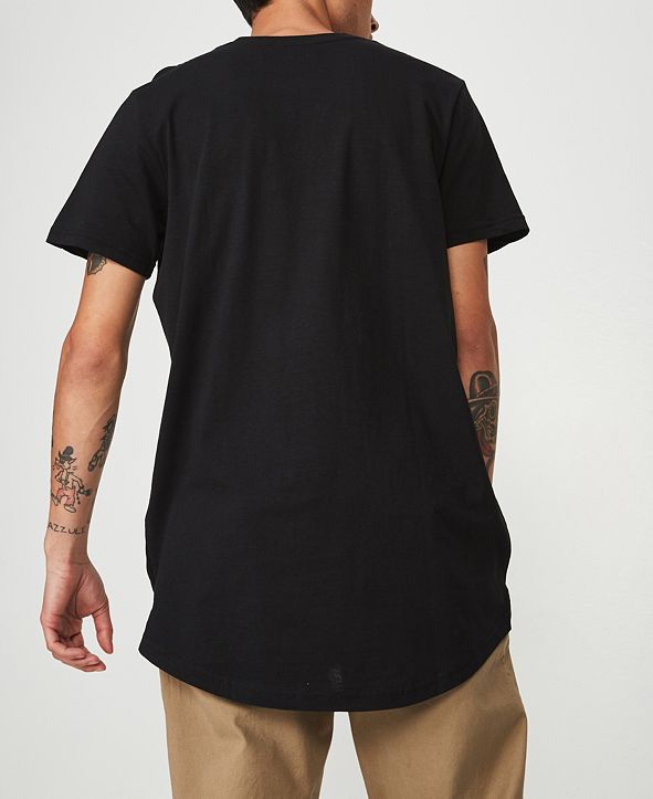 elastic hem t shirt
