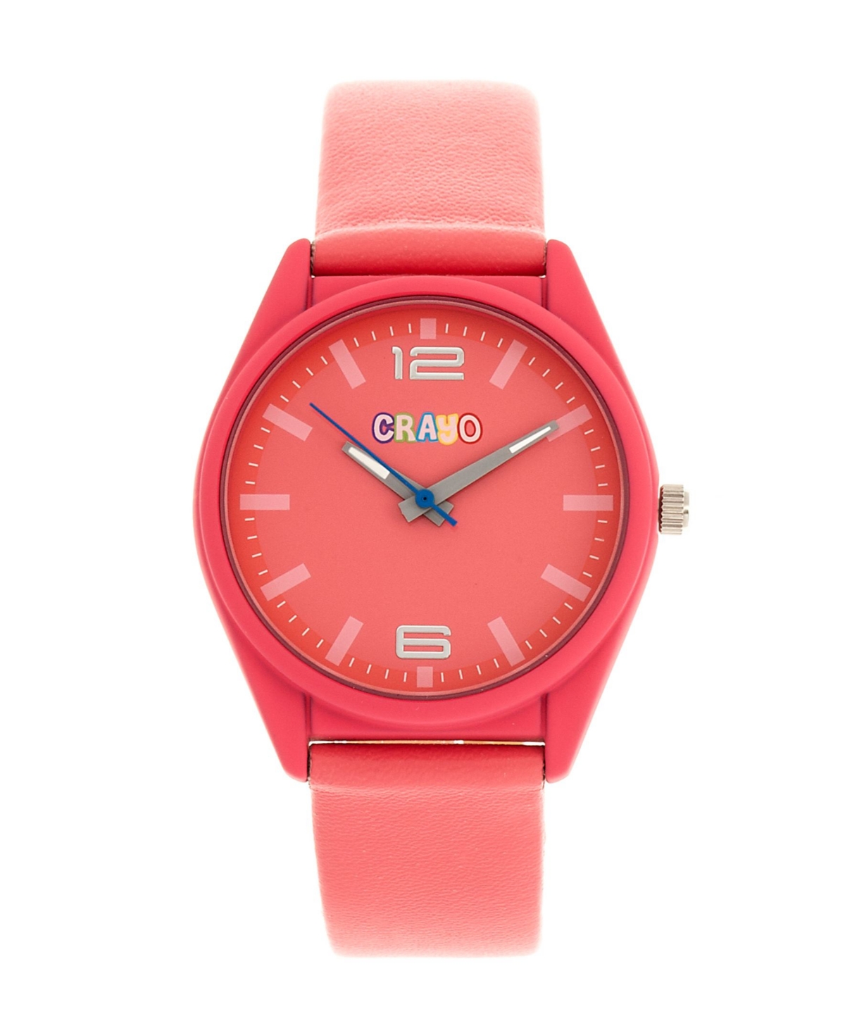Unisex Dynamic Pink Leatherette Strap Watch 36mm - Pink