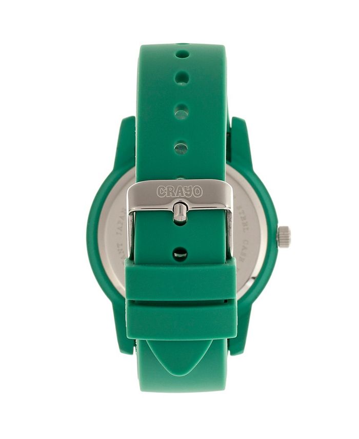 Crayo Unisex Festival Teal Silicone Strap Watch 41mm & Reviews - All ...
