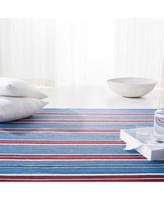 Leopold Stripe LRL2462D Royal Blue 9' X 12' Outdoor Area Rug