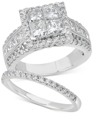 image of Diamond Princess Bridal Set (3-1/4 ct. t.w.) in 14k White Gold