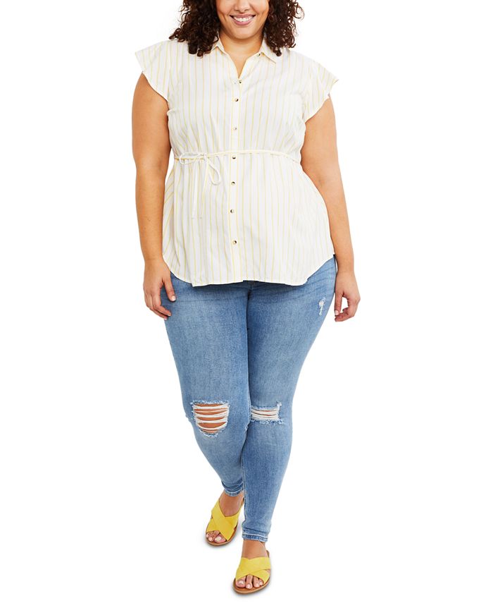 Motherhood Maternity Indigo Blue Plus Size Super Stretch Skinny