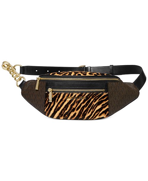 Michael Kors Mott Leather Waistpack Reviews Handbags Accessories Macy S